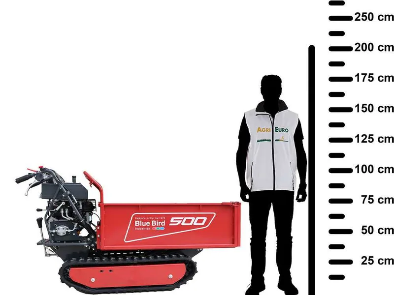 Brouette à chenilles blue bird Transporter 500 H - Caisson extensible avec charge de 500 Kg
