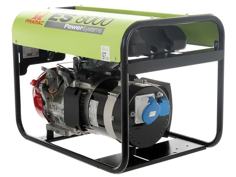 Pramac ES 8000 - Groupe électrogène 6.4 KW monophasé à essence avec moteur Honda GX 390