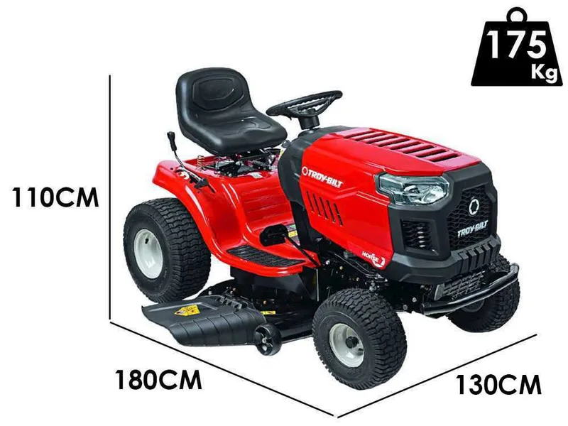 Troy Bilt Horse 107T-S - Tracteur tondeuse - boîte continue CVT - éjection latérale