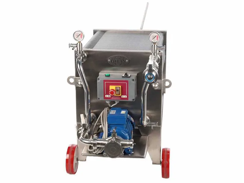 Enotecnica Pillan FC44 - Filtre à vin professionnel pour 40 cartons 40x40 cm - Châssis et pompe INOX
