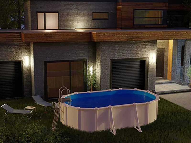 Gre Fidji Ovale 500x300x120cm - Piscine hors-sol en acier