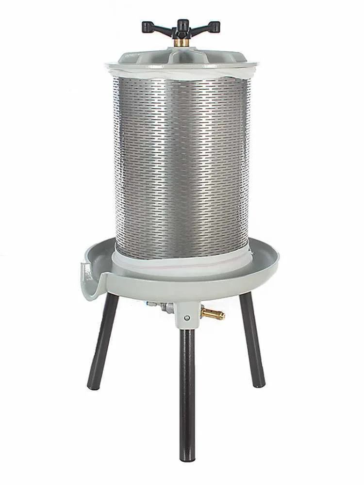 Grifo PEA20 - Pressoir pneumatique pour fruits 20 L – Cuve en acier inoxydable