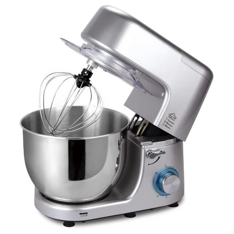 Batteur mélangeur planétaire DCG KM1508 avec cuve en INOX de 8 litres - Multifonctions à déclenchement rapide