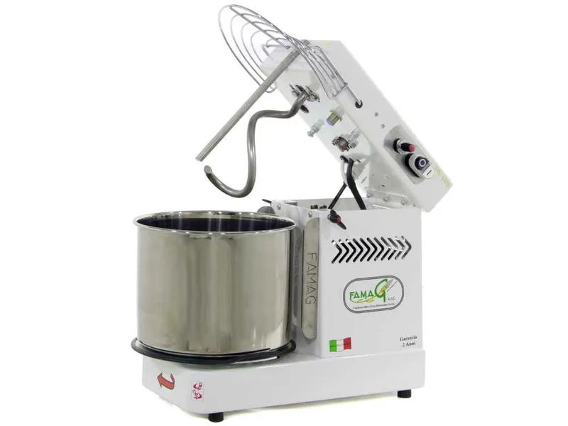 Pétrin à spirale Famag IM 10-S-10V à 10 vitesses - Tête basculante - 10 KG