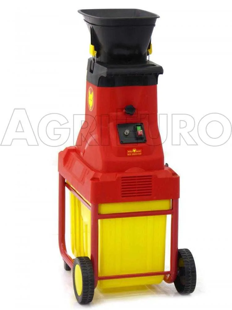 WOLF Garten SDE 2800 EVO - Broyeur électrique - Couteaux réversibles et bac de ramassage