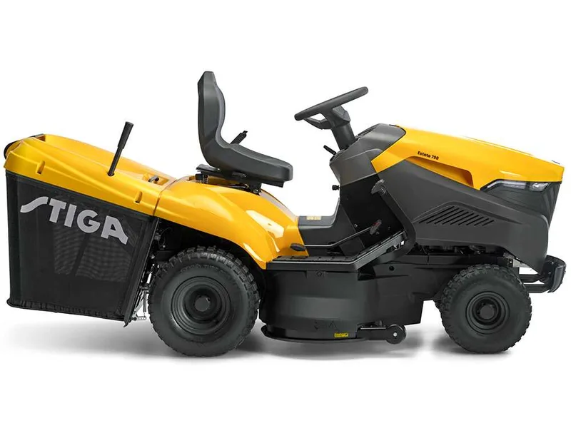 Stiga Estate 798 - Tracteur Tondeuse - Transmission hydrostatique - Bac de ramassage - Mulching