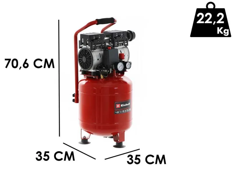 Einhell TE-AC 24 Silent - Compresseur d'air électrique silencieux