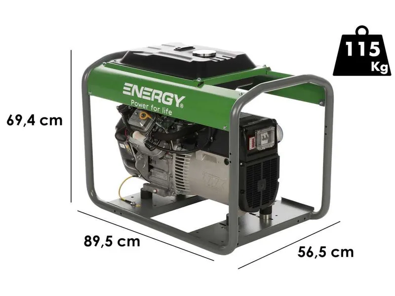 Energy EY-12MB - Groupe électrogène 9,3 KW monophasé Moteur Briggs