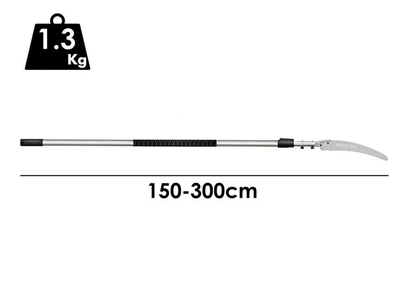 VESCO CA33 - Scie sur perche télescopique en aluminium - 150-300 cm - Lame 33 cm