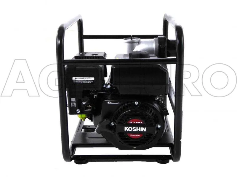 Motopompe thermique Koshin STV-80X pour eaux semi-chargées avec raccords de 80 mm