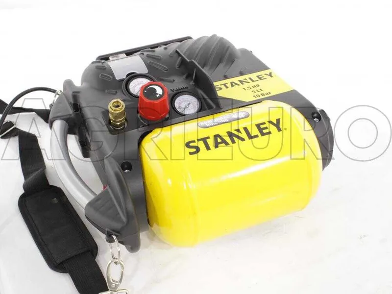 Stanley DN 200/10/5 - Compresseur d'air électrique portatif monophasé, oil-less - Moteur 1.5 CV - 5 L