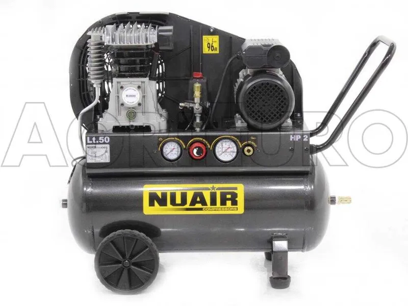 Nuair B 2800B/2M/50 TECH - Compresseur électrique monophasé à courroie - Moteur 2 CV - 50 L