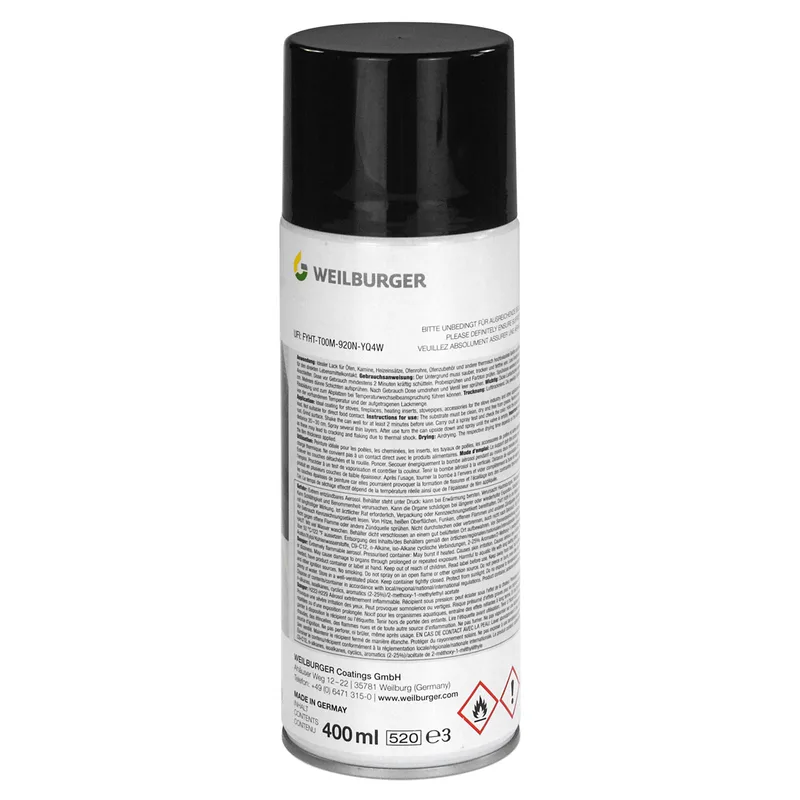 Raik Spray pour four Aérosol 400 ml Senotherm Noir Métallisé