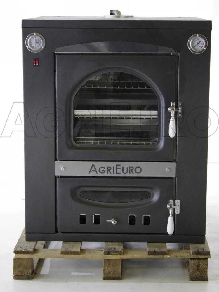 AgriEuro Medius 60 Inc - Four en acier à bois encastrable - Ventilé