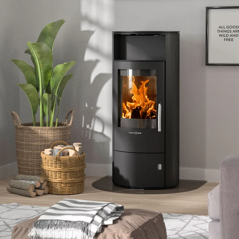 Oranier Polar 7 2.0 Poêle à bois Acier Noir