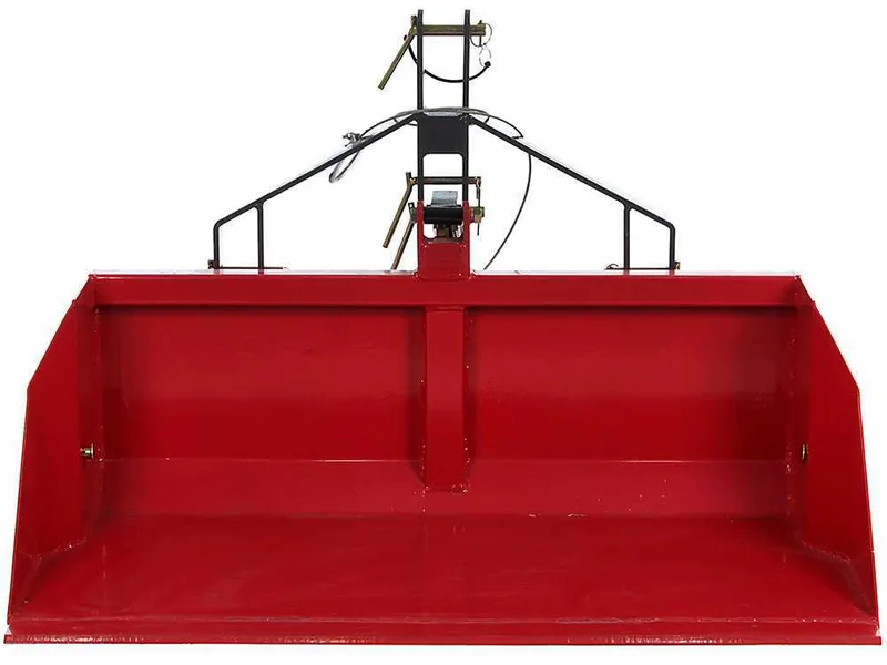 Godet arrière pour tracteur GeoTech avec lame de 100 cm - Série médium - Capacité 300 kg