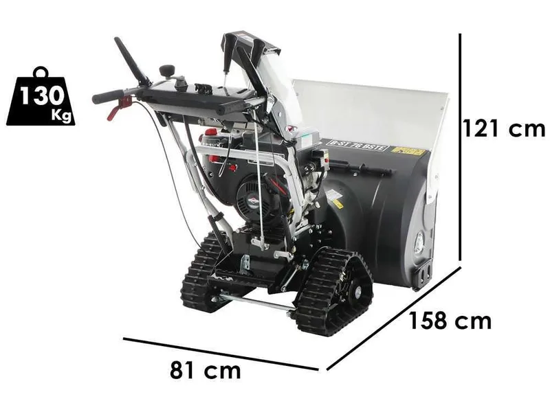 BlackStone B-ST 76 BSTE - Fraise à neige thermique - à chenilles - B&S 1450 Snow
