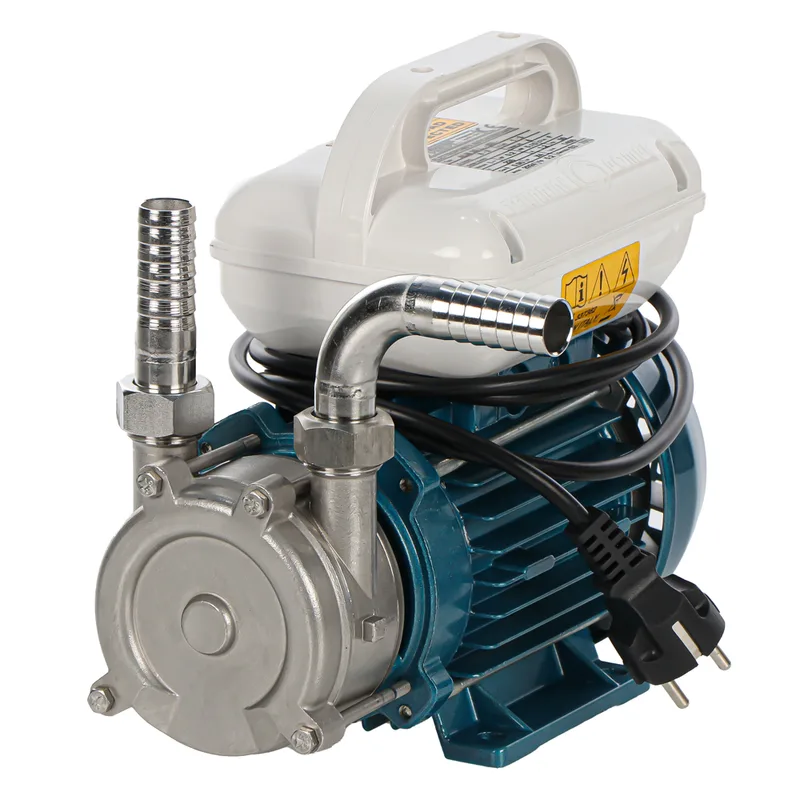 Tellarini ALM 20-SR - Pompe électrique de transfert pour huile en acier inoxydable - Raccord en acier inoxydable droits + courbés - Choisissez vos raccords