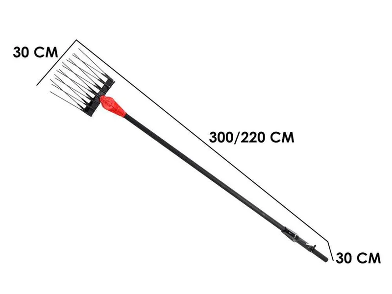 Aima Twist Furia Evolution - Peigne vibreur électrique 220-300 cm - Perche aluminium + rallonge