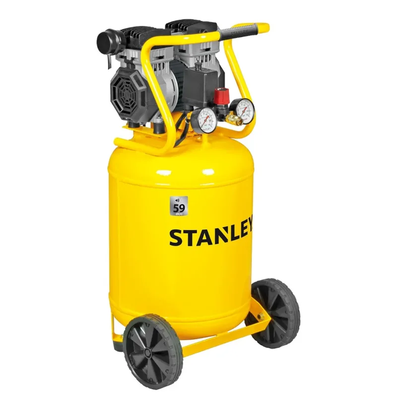 Stanley DST 150/8/50 - Compresseur d'air électrique vertical monophasé , oil-less - Moteur 1.3 CV - 50 L
