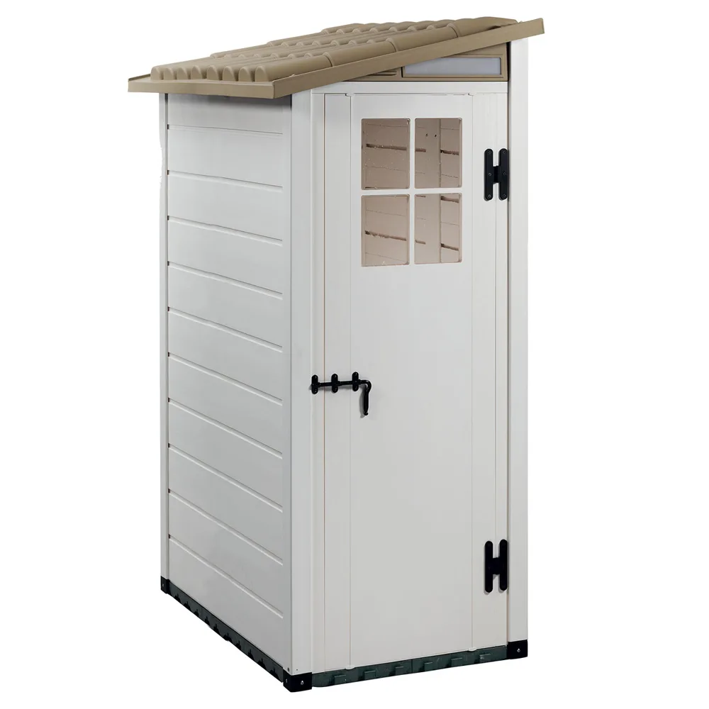 Garofalo Tuscany Evo 100 Terrace - Abri de jardin - Avec fenêtre et porte à un battant - 82,5 x 122,5 x 201 cm