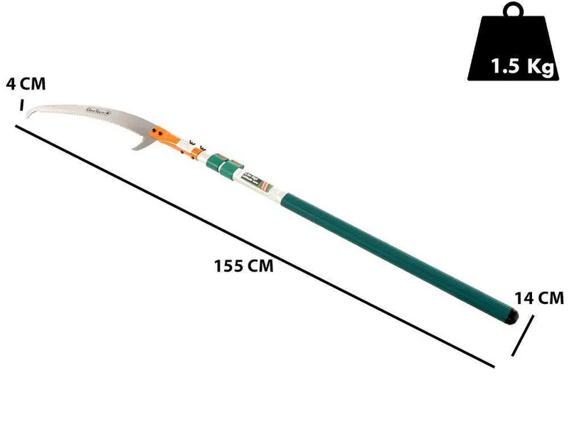 GeoTech STP-250 - Scie de jardin sur perche télescopique - 155-250cm