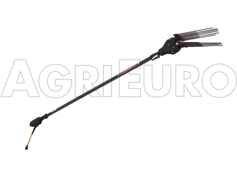 Castellari Tornado Carbon L V3 - Peigne vibreur électrique à batterie de type automobile avec câble inclus - Perche télescopique en carbone 230/330cm