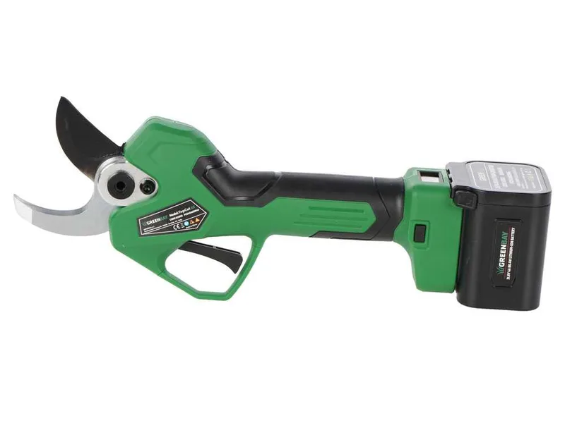GreenBay TopCut 45 - Sécateur électrique de taille - 2x 21.6V 4Ah - Diamètre de coupe 45 mm