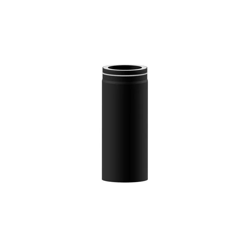 Raik Lifestyle DUO élément de longueur 130mm noir L: 500mm pour tuyau de fumée / conduit de fumée