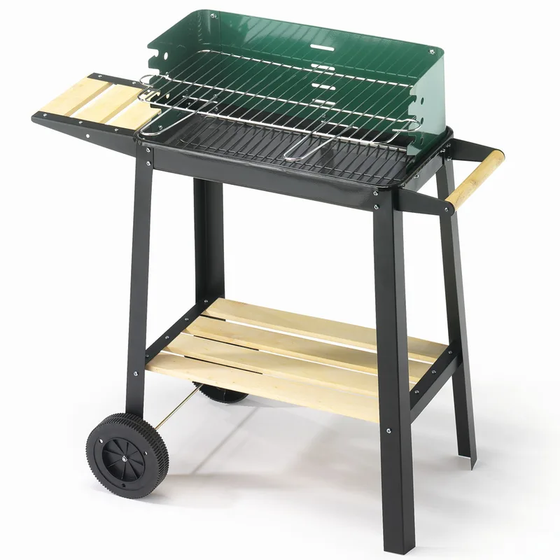 Ompagrill 50-25 Green/W - Barbecue à charbon