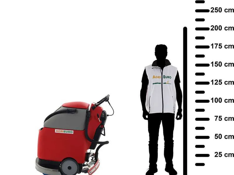 Autolaveuse à batterie sans-fils AgriEuro U.T. LP-450-B - 3 en 1 : lave, sèche et aspire
