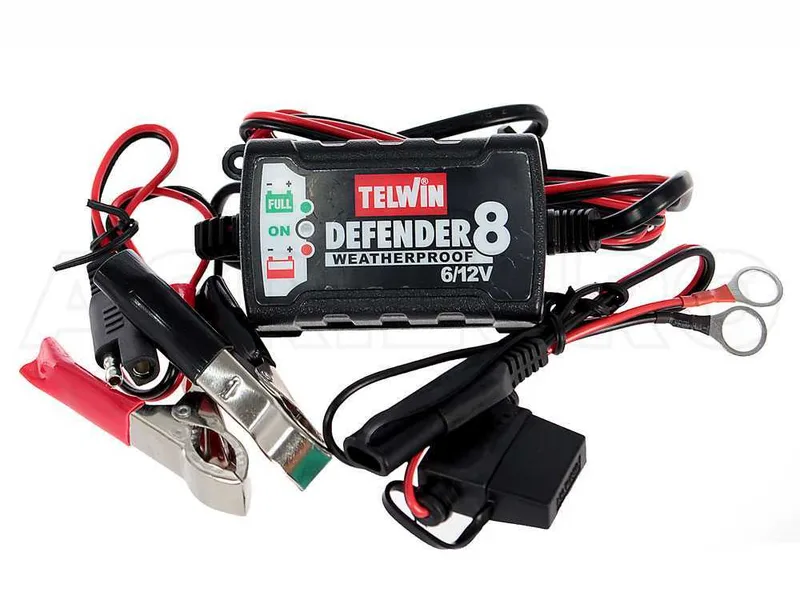 Telwin Defender 8 - Chargeur de batterie et mainteneur de charge intelligent - batteries au plomb 6/12V