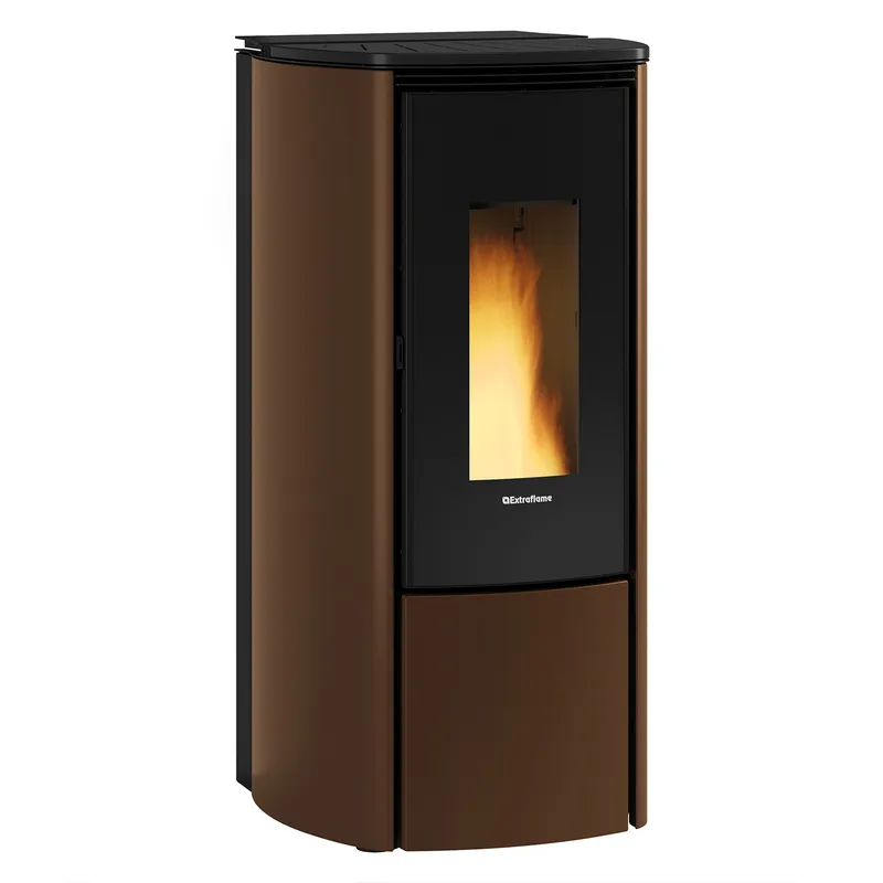Extraflame Evolution Line Katia 9 poêle à granulés acier bronze
