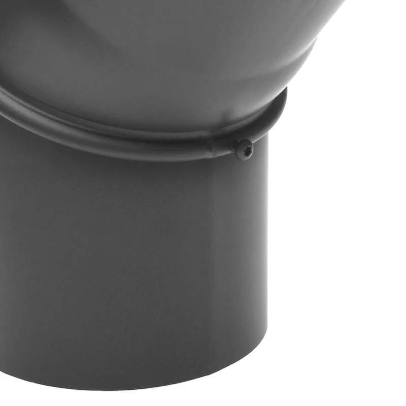 Raik Basic coude de tuyau de fumée 120mm gris fonte 0–45° sans porte pour tuyau de fumée / conduit de fumée