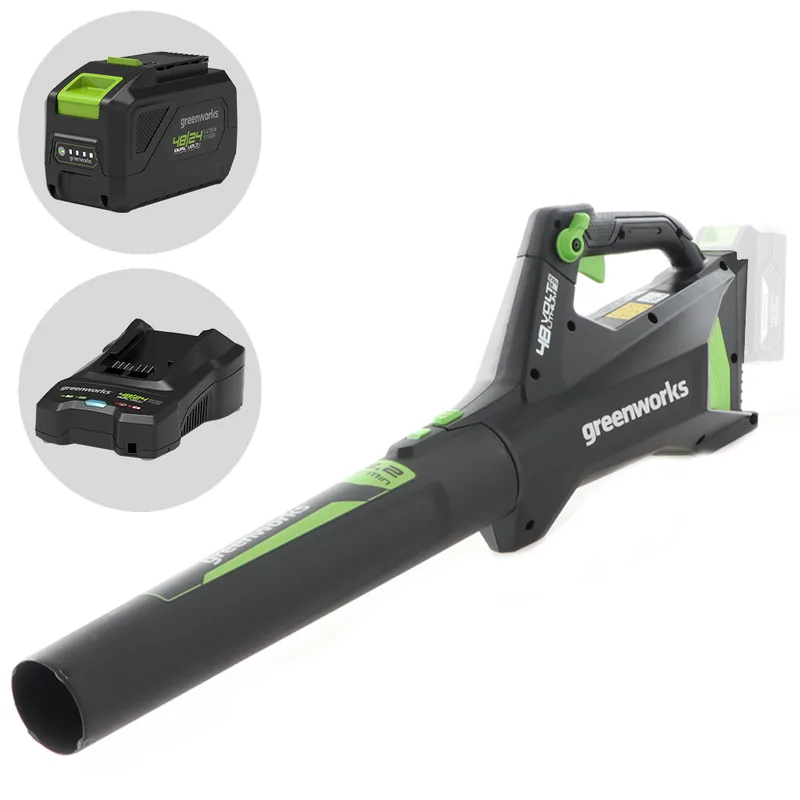 Greenworks G48AB - Souffleur axial à batterie 48 V 4 Ah
