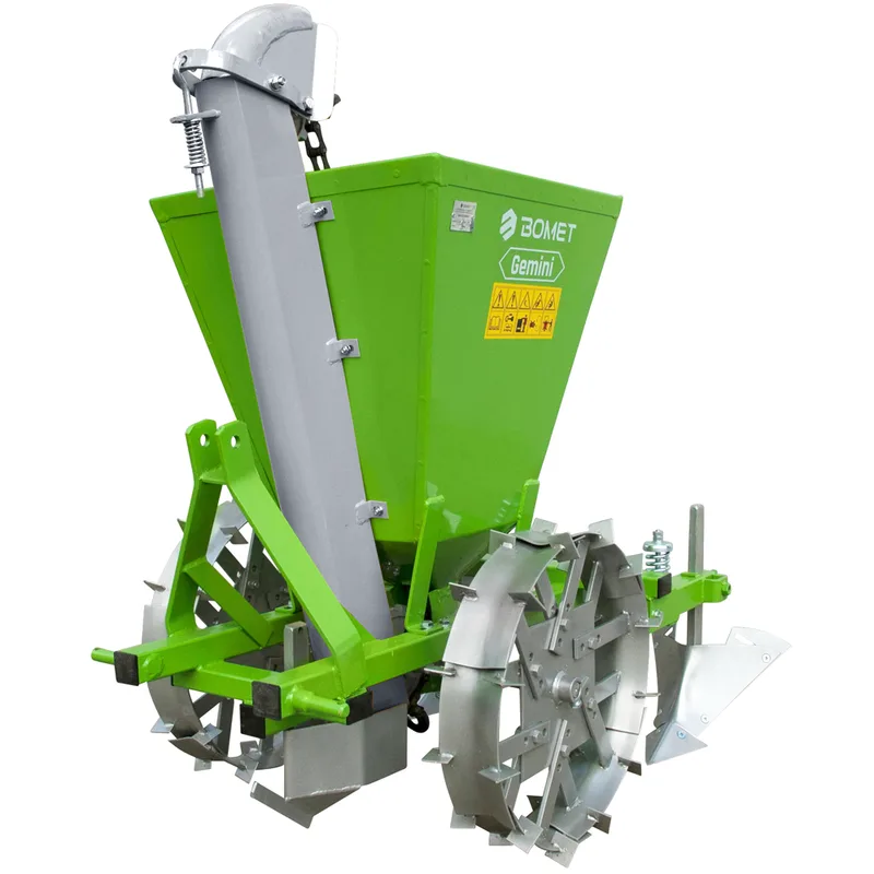 Bomet Gemini - Planteuse de pommes de terre à une rangée - Roues métalliques réglables