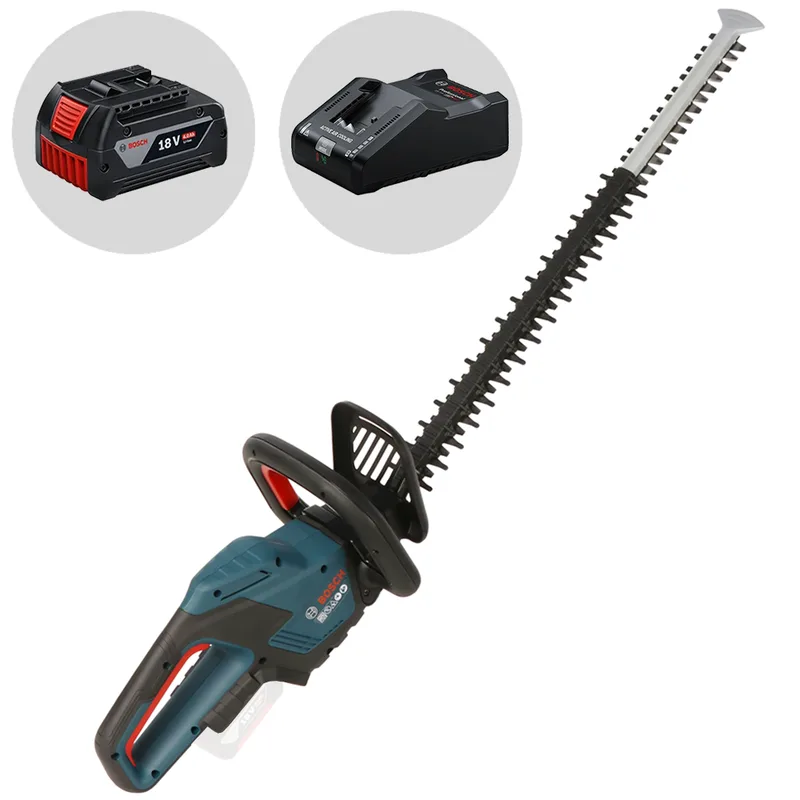 Bosch Professional GHE 18V-50 - Taille-haie à batterie 18 V/4 Ah - Lame de 50 cm