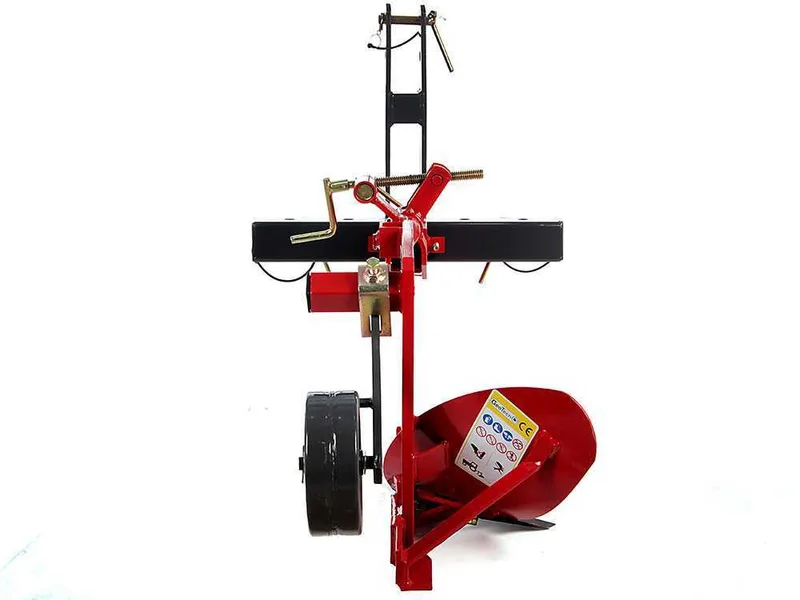 GeoTech DP16 - Charrue mono-soc à aile courte – Pour tracteurs avec attelage à trois points