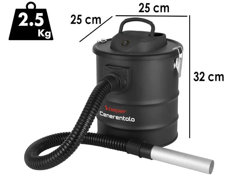 Beper P202ASP250 - Aspirateur à cendres - 15L