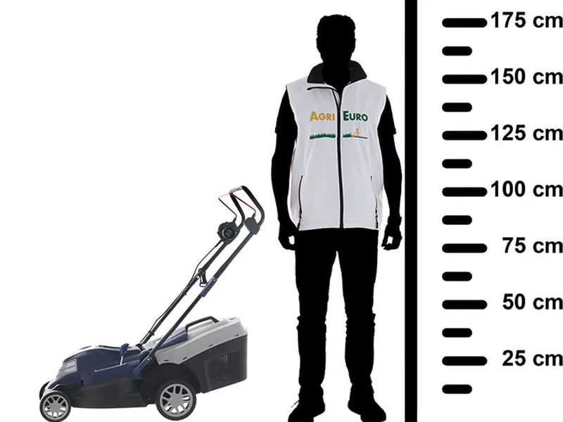 BullMach PELEO 1600 M - Tondeuse à gazon électrique - 1600W - Coupe de 38 cm