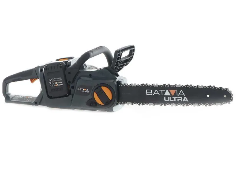 Batavia - Tronçonneuse à batterie 2 x 18 V 2 Ah - Guide 38 cm
