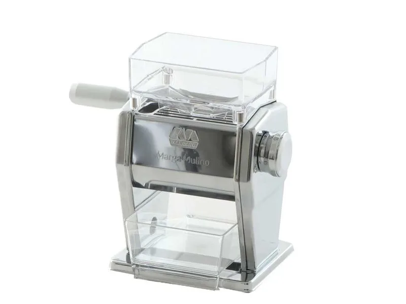 Marcato Marga 180g - Moulin à farine et floconneuse manuelle avec rouleaux en acier inox