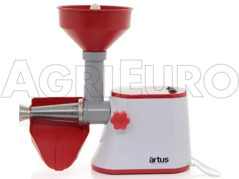 Artus K15 - Presse-tomates - Hachoir à viande - Râpe - Coupe-légumes - 250W