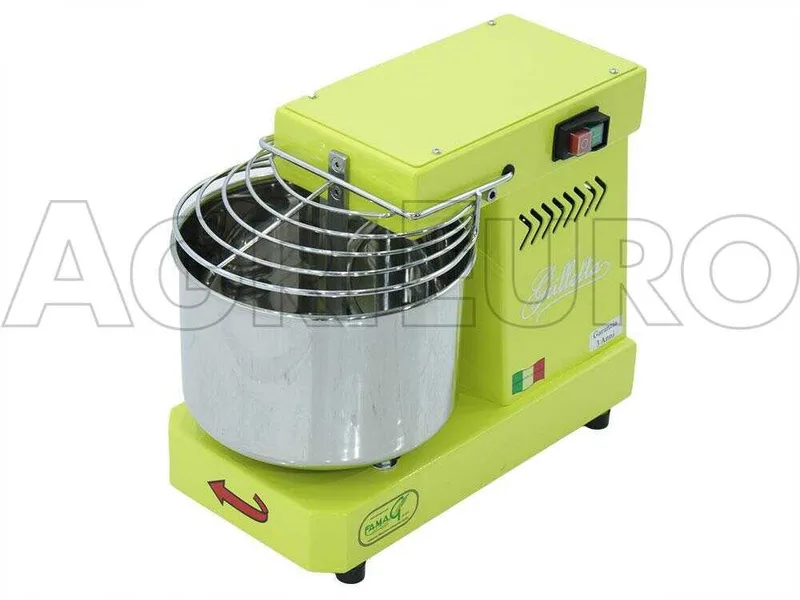 Pétrin électrique à spirale - Famag Grilletta IM 5 Color - Jaune 5 kg - 8 L