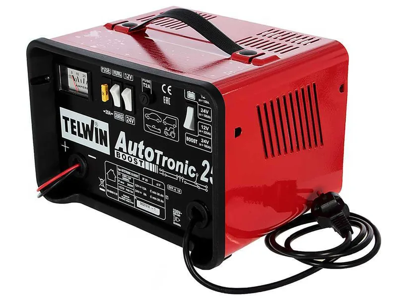 Telwin Autotronic 25 Boost - Chargeur de voiture et mainteneur de charge - batteries au plomb 12/24V