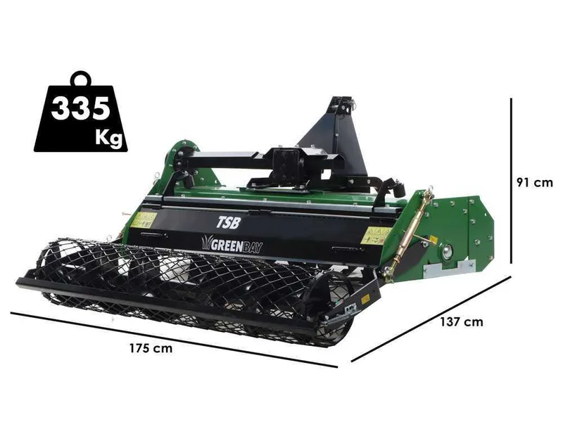 GreenBay TSB 145 - Enfouisseur de pierres pour tracteur