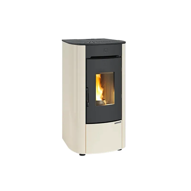 Extraflame Angelica Junior Poêle à pellets ivoire – façade fonte, Wi-Fi, MFB