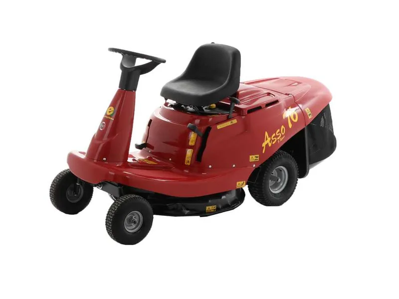 Eurosystems ASSO 76 Mini rider - Tondeuse rider autoportée - Boîte de vitesse manuelle - Largeur de coupe 76 cm
