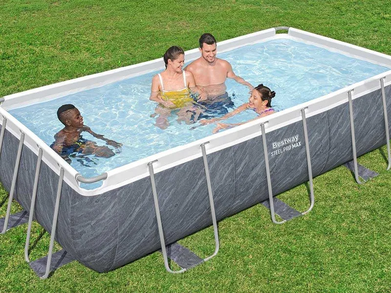 Bestway Steel Pro Max 56721 - 404 x 201 x 100 cm - Piscine hors-sol pour 5-6 personnes