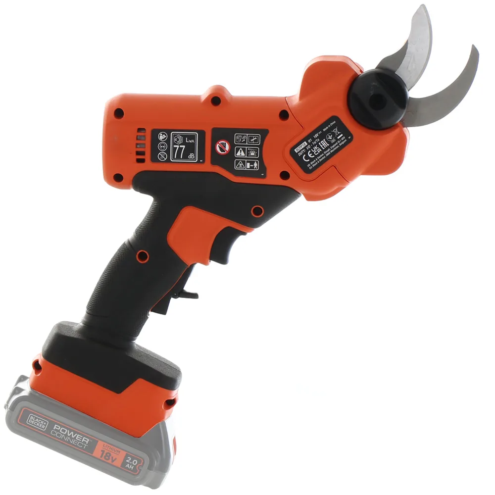 Sécateur de taille à batterie Black & Decker BCPP18D1-QW - Taille 25 mm - DE BATTERIE